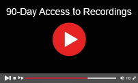 photo of a video screen with "90-day access to recordings" written on it